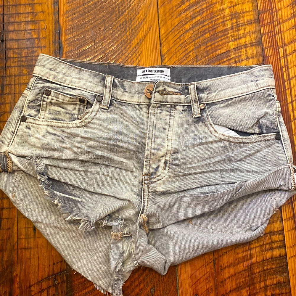 one teaspoon grey shorts 24 new with tags
